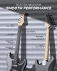 Donner DST-80 Electric Guitar Solid Body S-S-S Pickups Wood Grain Amplifier Set