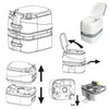Large 24L Portable Toilet Flushing Chemical Potty Camping Caravan Easy Clear UK