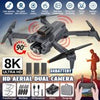 2025 8K 5G Drone with HD Camera Drones WiFi FPV Foldable RC Quadcopter 3Battery