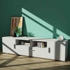 TV Stand 160cm High Gloss TV Unit Cabinet Sideboard With LED Light & Drawers