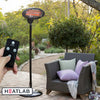 Outdoor Patio Heaters Garden Freestanding Electric Heater Set of 2 HeatLab
