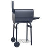 Charcoal BBQ Grill Smoker with Bottom Shelf Black Backyard Cookers