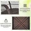 Outdoor Wicker Sturdy Rocking Chair Patio Rattan Rocker Garden Furniture