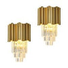 Modern Glass Wall Sconce Lights Bedroom Living Room Bedside E14 Bulb Fixture