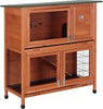 DOUBLE DECKER RABBIT GUINEA HUTCH HUTCHES WITH LEGS 2 TIER BB-41-DDL-NT
