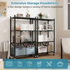 4-Tier Foldable Storage Shelf Collapsible Storage Rack-Black