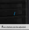 Display Wall Cabinet Glass Models Vitrine Collectors Storage Box Shelves Unit