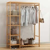 Heavy Duty Clothes Rail Garment Wardrobe Stand Hanging Rack Corner Hallway Shelf