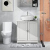 Bathroom Under Sink Cabinet | 2 Door White Under Sink Storage | Cupboard Unit