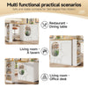 KITCHEN ISLAND EXTENDABLE BAR TABLE WITH STORAGE CABINET CUPBOARD BISTRO TABLE