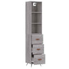 Tidyard Kitchen Storage Cupboard Freestanding Tall Bookcase Cabinet Wooden S3T1