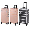 Large Vanity Makeup Beauty Cosmetic Case Trolley Nail Storage Box on Wheels