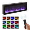Wall Mounted 50inch Insert LED Fireplace Electric Inset Media Fire Stove 12Color