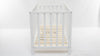 Baby Cot Bed 120x60cm Modern Simple - White