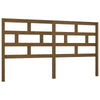 Bed Headboard Honey Brown 206x4x100 Solid Wood Pine N5I6