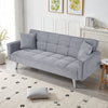 3 Seater Sleeper Sofabed Foldable Fabric Recliner Chair Click Clack Settee Couch