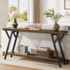 70.9-Inch Narrow Long Entryway Console Table, Industrial Sofa Table Behind Couch