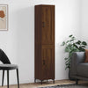 Highboard Brown Oak 34.5x34x180 cm Engineered Wood