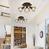 Modern 3 Way Adjustable LED Ceiling Spotlight Round Kitchen Spot Light w/ Nkfksl