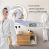 Illuminated Bathroom Mirror LED Light Demister Touch Sensor Time 600*600mm
