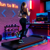 Walking Pad Treadmill 1-6 km//h Home Under Desk Treadmill with Incline & Remote
