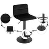 1/2/4/6x Breakfast Bar Stool w/ Backrest Gas Lift Swivel Adjustable Pub Stool