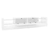 TV STAND CABINET FREESTANDING ENTERTAINMENT UNIT WITH LED LIGHTS & GLASS SHELVES
