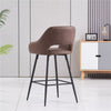 2 X Bar Stools Velvet Breakfast Chair Kitchen High Counter Stool Pub Restaurant