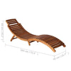 Solid Acacia Wood Folding Garden Table Outdoor Coffee Furniture
