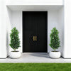 2Pcs 90cm Artificial Bay Laurel Tree with Ground Spikes, UV Resistant Fake Plant