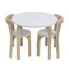 Kids Study Table and 2 Chairs Childrens Playroom Furniture Study Writing Reading