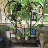 2X Heart-shape Plant Stand Flower Shelf 20 Pots Holder Stand Rack Large Capacity