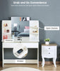 Dressing Table With Mirror Drawer Stool Set Makeup Table Vanity Desk Bedroom UK