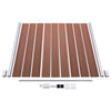 WPC Fence Set 1 Square + 1 Slanted 273x186 cm Brown vidaXL