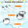 Kids Pretend Play Kitchen Toy Set Children Kitchen Playset with Storage