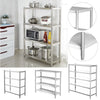 4/5 Tiers Stainless Steel Storage Rack/Shelving Kitchen/Office/Garage Shelf Unit