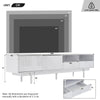 Modern TV Unit Stand Cabinet Sideboard with Drawer Storage & Open Shelves White