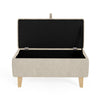 Rectangular Storage Footstool Ottoman Pouffe Stool Fabric Chair Upholstery Bench