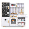 Children Pretend Toy Kitchen Playset Wooden Kids Play Kitchen Toy Set