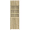 Storage Cabinet Sonoma Oak 70x42.5x225 Engineered Wood V5D7