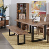 2x Industrial Box Shaped Table Legs Furniture Feet Stand Bench Desk Metal Base