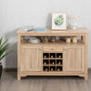 Cupboard Storage Organizer Kitchen Buffet Sideboard w/ Wine Rack