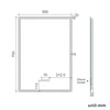 Bathroom Mirror With LED Lights / Bluetooth / Shaver Socket / Demister 500x700mm