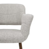 Grey Linen Dining Chairs 2PC/Set Kitchen Leisure Seat w/ Metal Legs Accent Chair