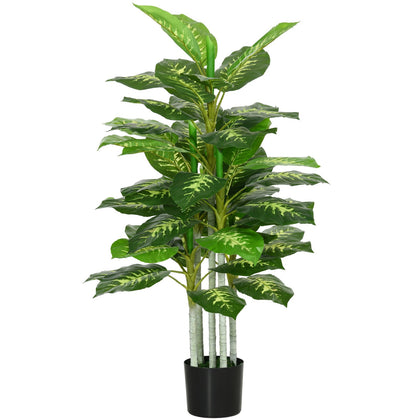 Artificial Evergreen Tree Fake Plant in Pot Indoor Outdoor Decor