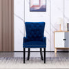 Velvet Pull Door Knocker Studded Dining Kitchen Accent Chairs Luxury Windsor