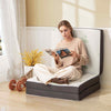 Tri Folding Foam Mattress Portable Floor Foam Mattress Topper w/ Bamboo Fiber