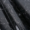5m Glossy Black Marble Sticky Back Vinyl Self Adhesive Table Film Wrap Sticker