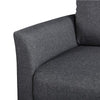 2 Seater Sofa Modern Fabric Couch Love Seat Sofa Settee for Living Room Grey