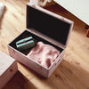 Beautify Storage Trunks Set of 2 Chests Velvet Pink Rose Gold Case Box Organiser